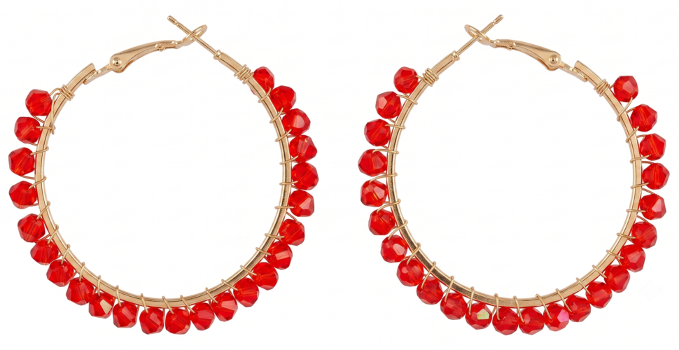 Gold earrings